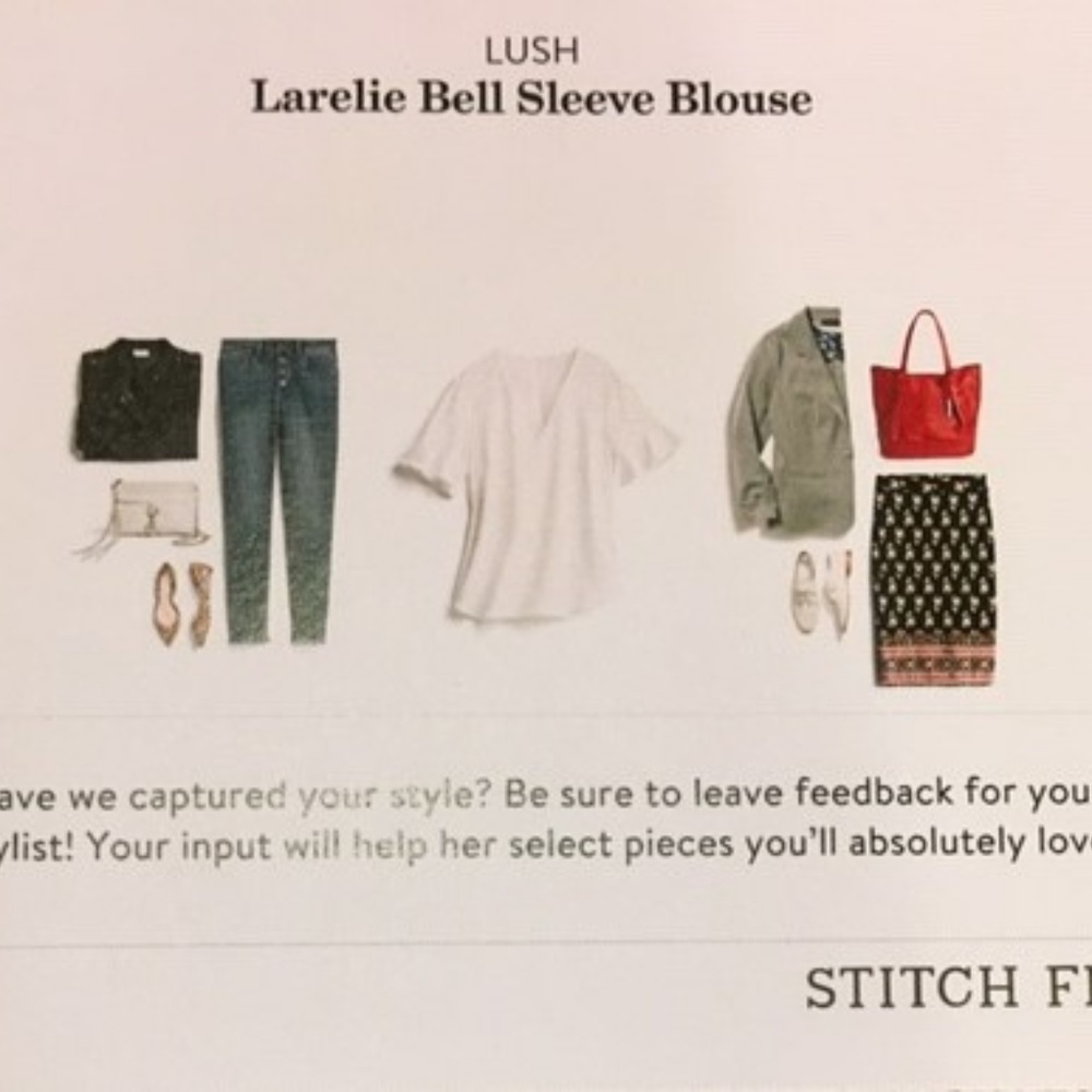 Lush Larelie Bell Sleeve Blouse